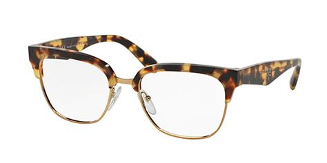 Prada PR 14QV JOURNAL 7S01O1 Eyeglasses in Tortoiseshell 